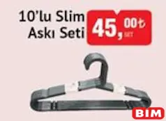 10'LU SLİM ASKI SETİ